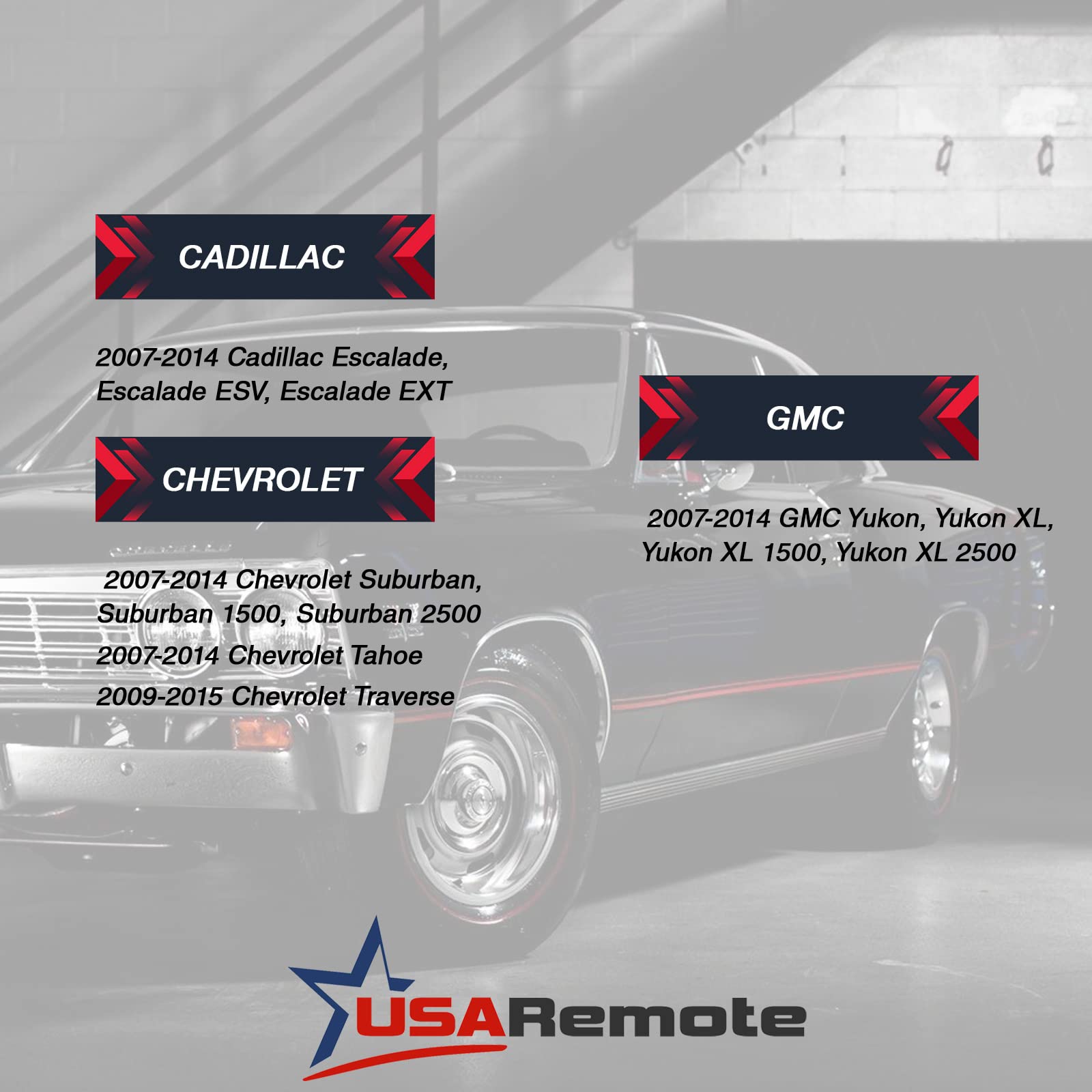 USARemote Escalade fob packaging highlights ready-to-install replacement