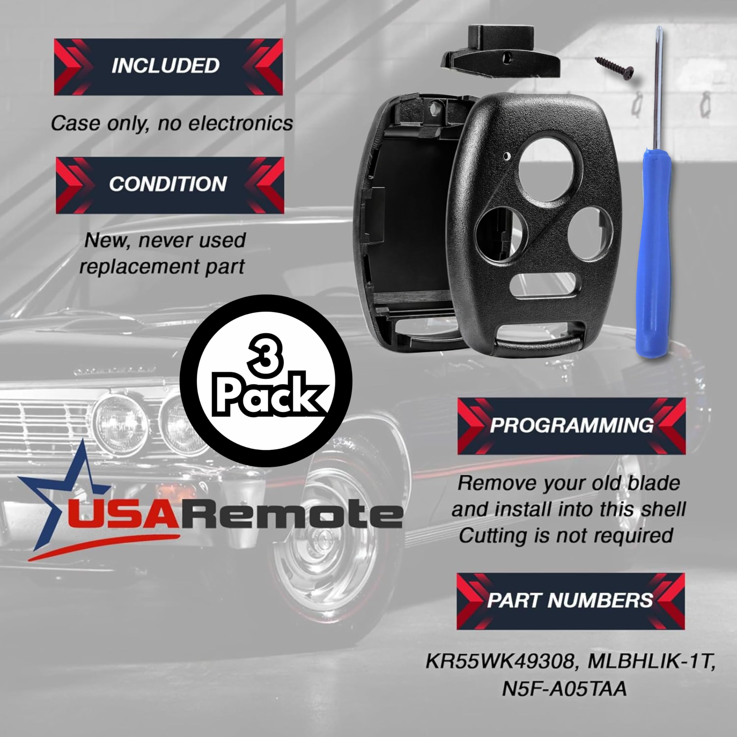 USARemote Honda Pilot shell front view for quick refresh.