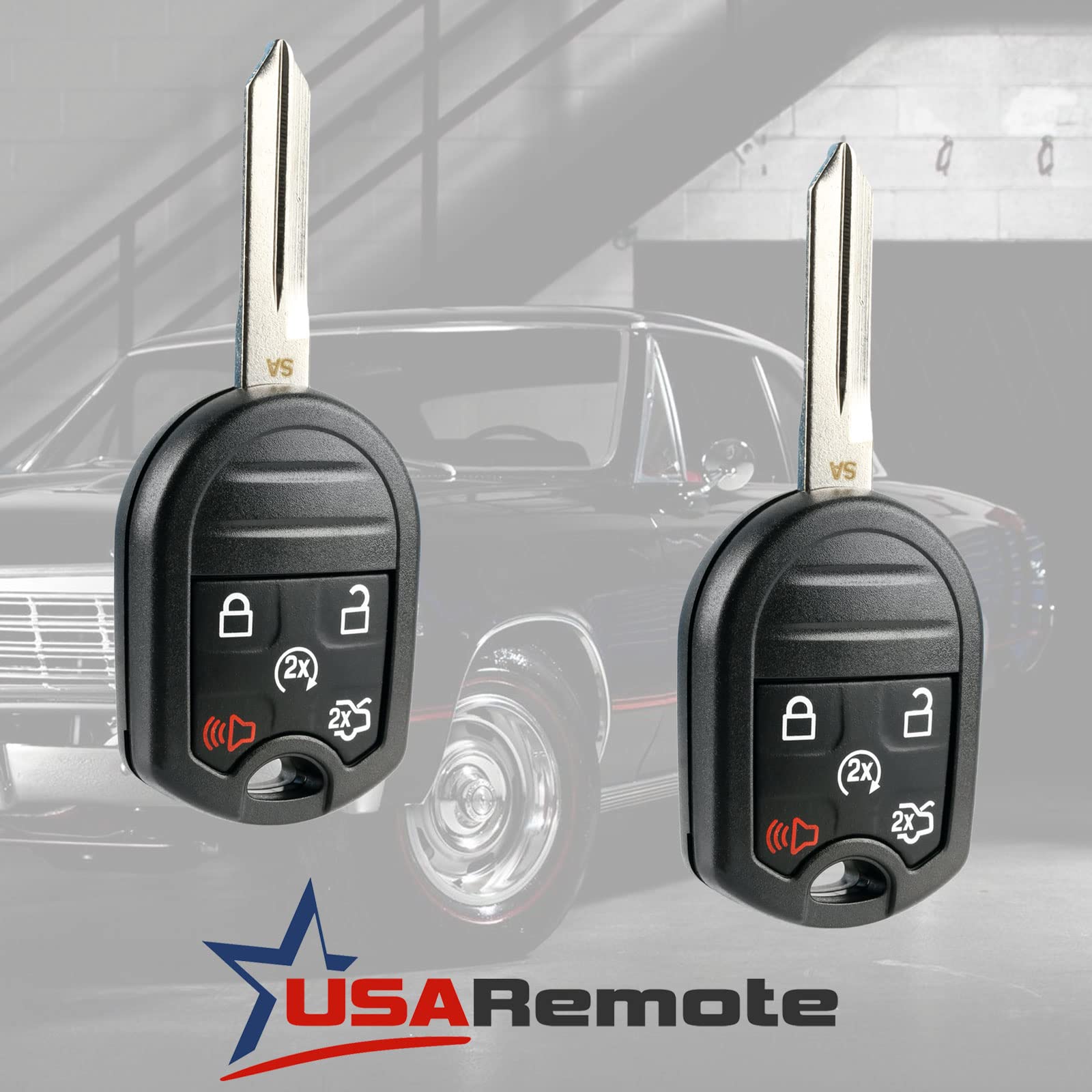 USARemote replacement key fob parts with battery ready for use