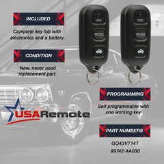 USARemote Solara key fob back view design