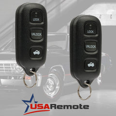 USARemote Solara key fob front view for 2002-2003 models