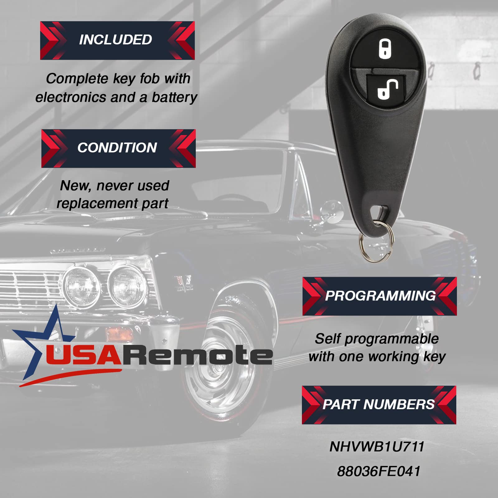 USARemote Subaru Baja fob illustrating reliable replacement option