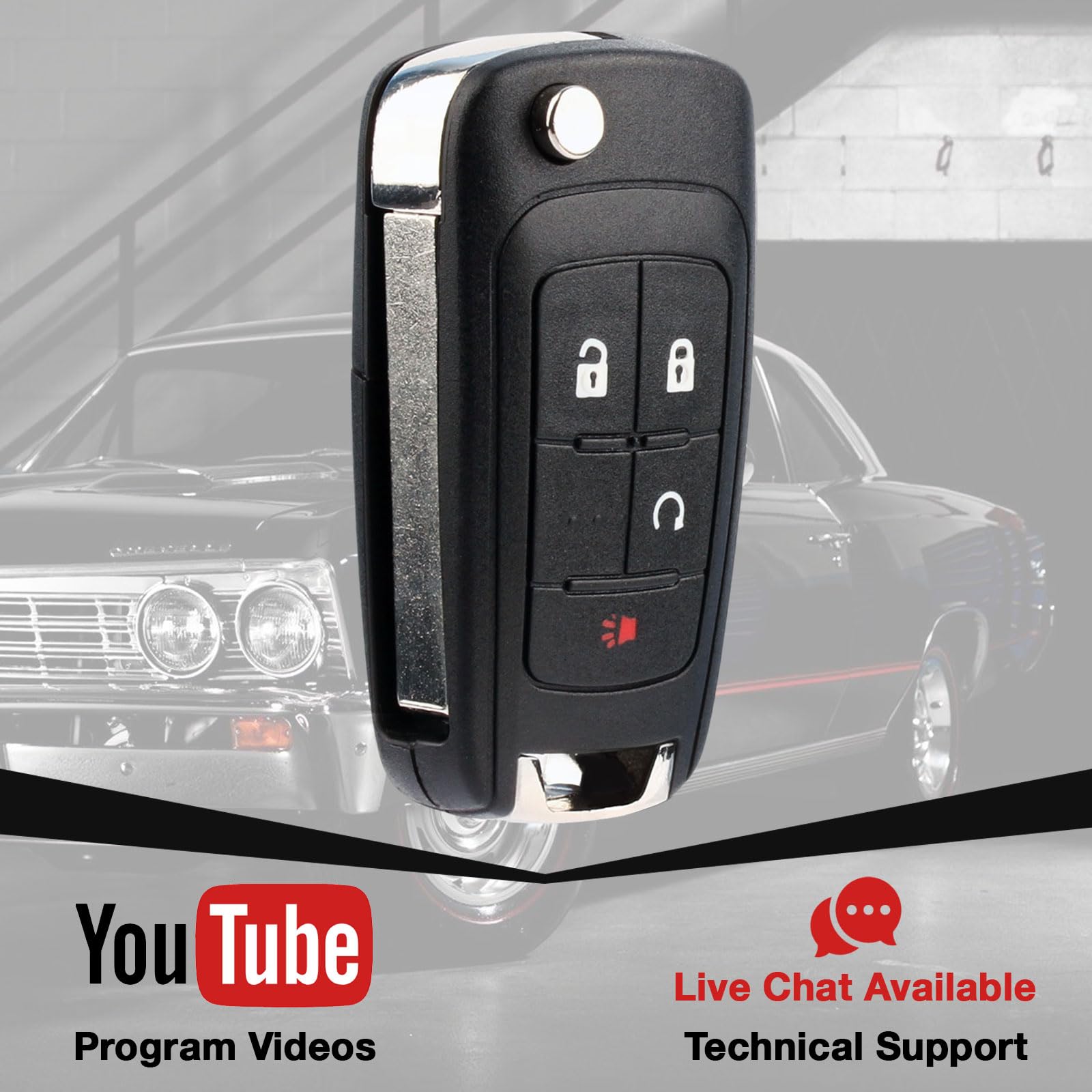 USARemote 4-button keyless entry remote for easy vehicle access
