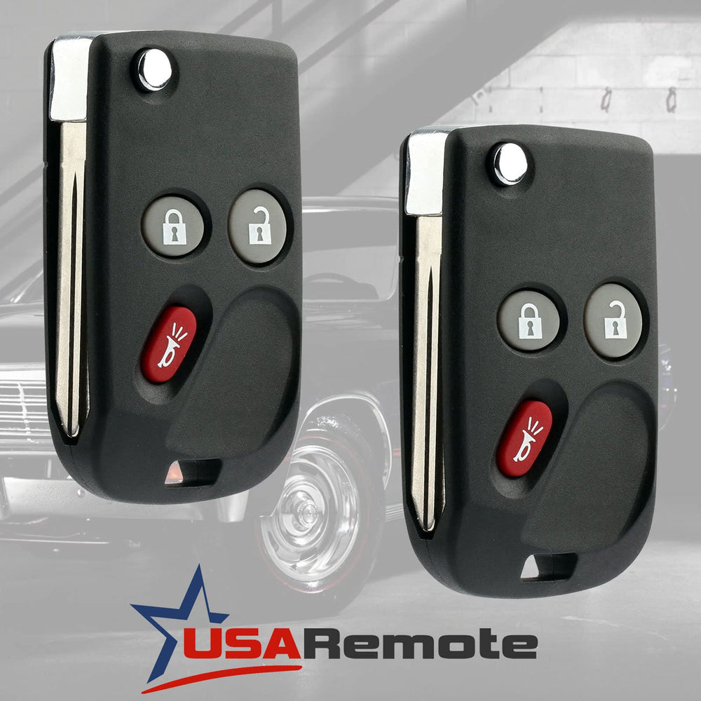 USARemote Cadillac key fob back view highlighting battery compartment for easy replacement