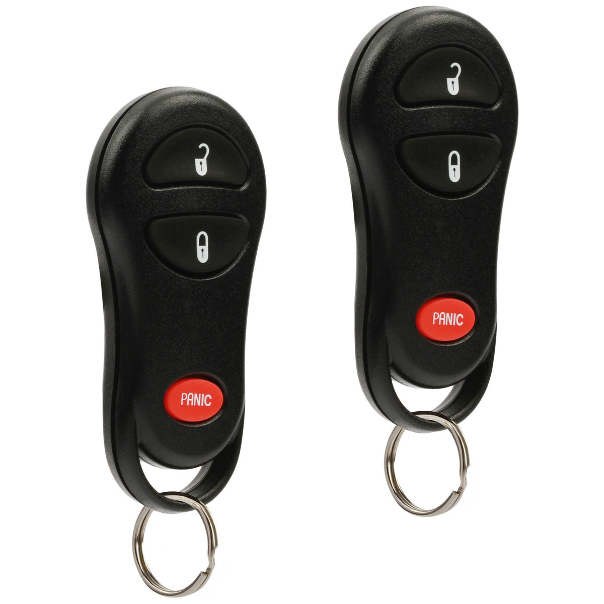 USARemote car key fob for Dodge Ram with included battery and ready-to-use replacement.
