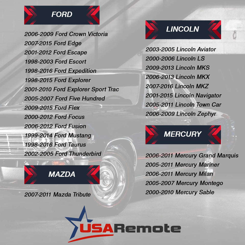 USARemote Mazda front view with four-button layout for easy use
