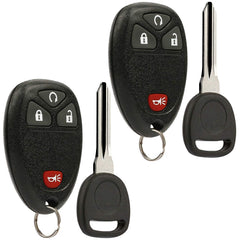 USARemote car key fob in silver for quick replacement for select GM models.