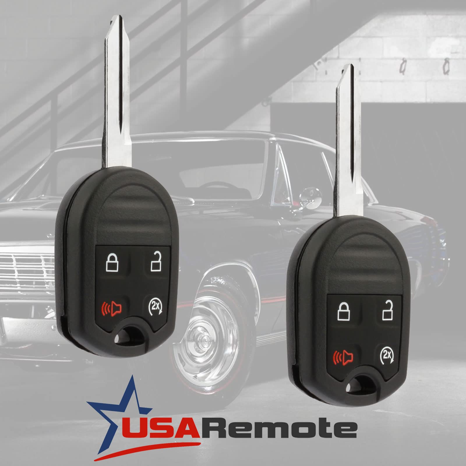 USARemote fob side view, durable design for everyday car access.