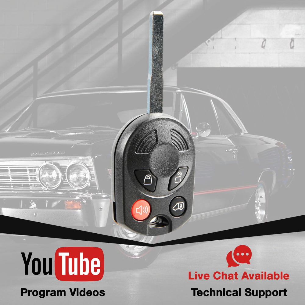 USARemote four-button remote close-up ready to pair with your van
