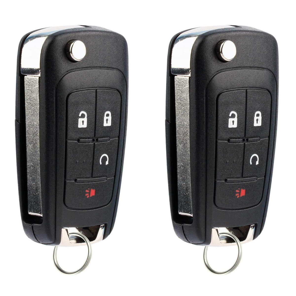 USARemote front view of 4-button key fob ready for programming