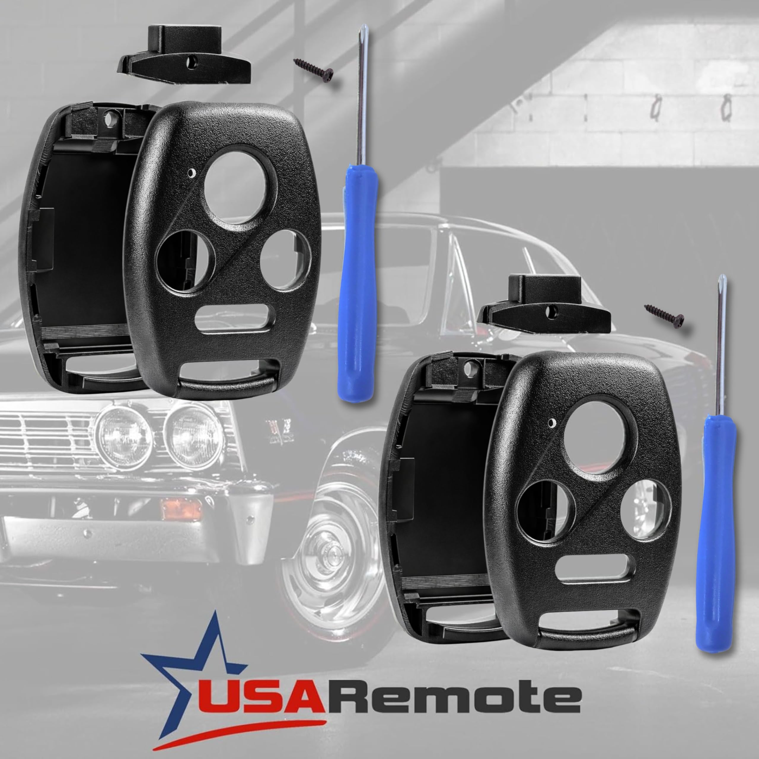 USARemote Honda key shell for Civic EX (2006-2013) internal swap preserves original electronics.