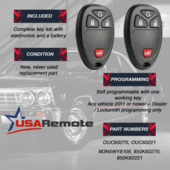 USARemote ignition key assembly included for seamless vehicle start.
