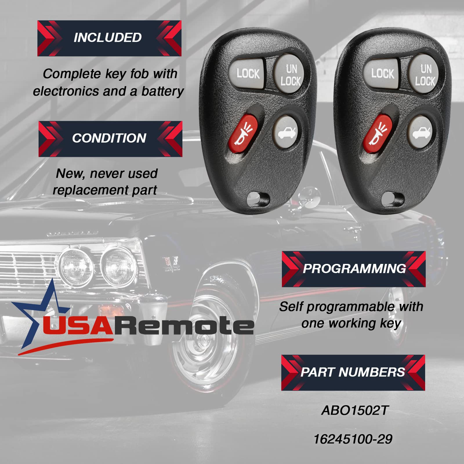 USARemote keyfob durable construction highlights long-lasting use