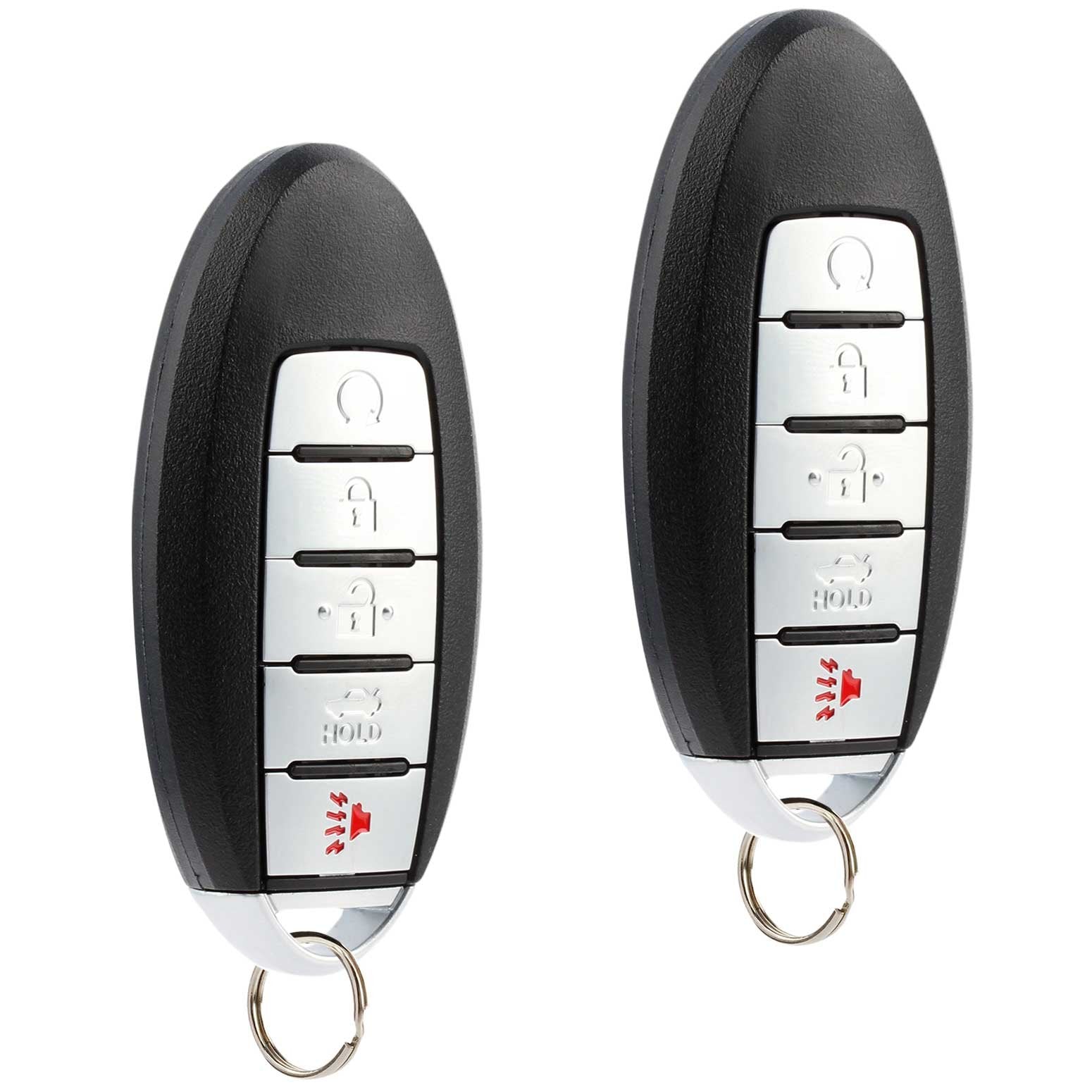 USARemote key fob close-up for Nissan Altima, reliable keyless entry on the road.