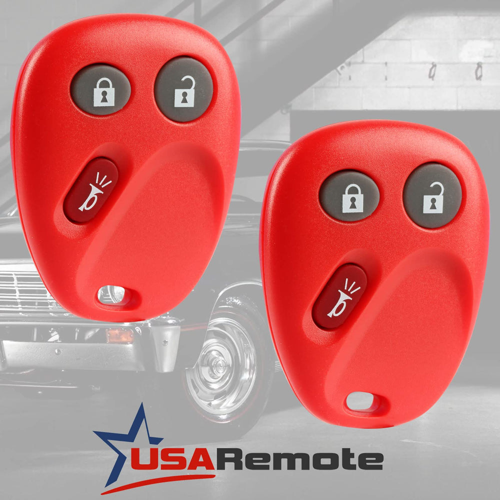 USARemote LHJ011 red remote back view showing durable housing