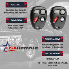 USARemote replacement parts label signals original compatibility