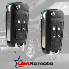 USARemote flip fob back view showing buttons and layout
