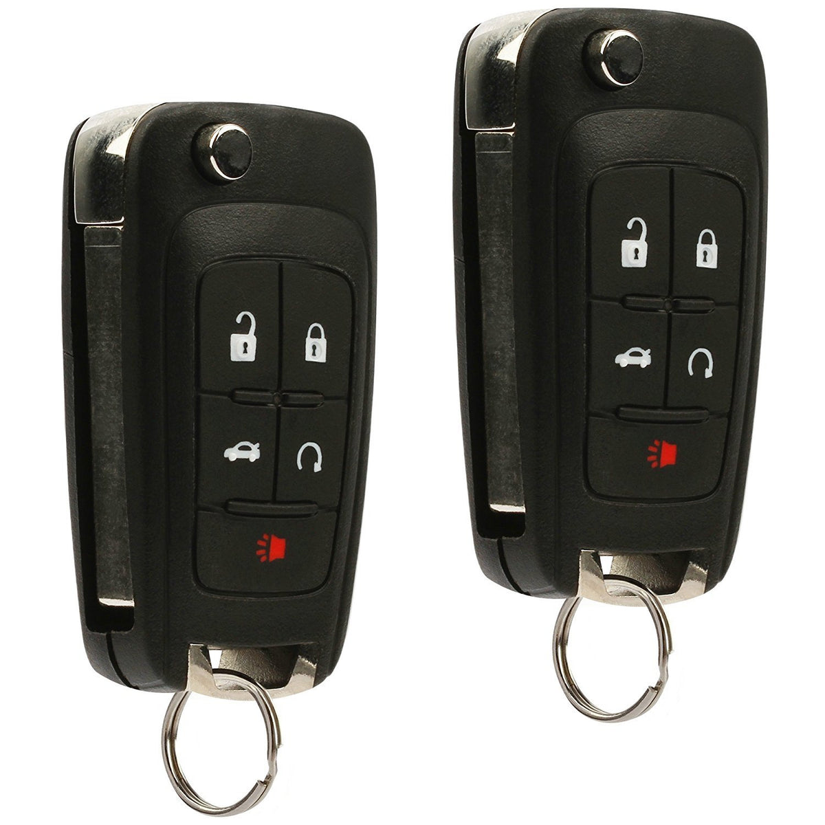 USARemote two-button flip fob front view for GM models