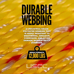 US Cargo Control 12,000 lb webbing for durable tie-down performance