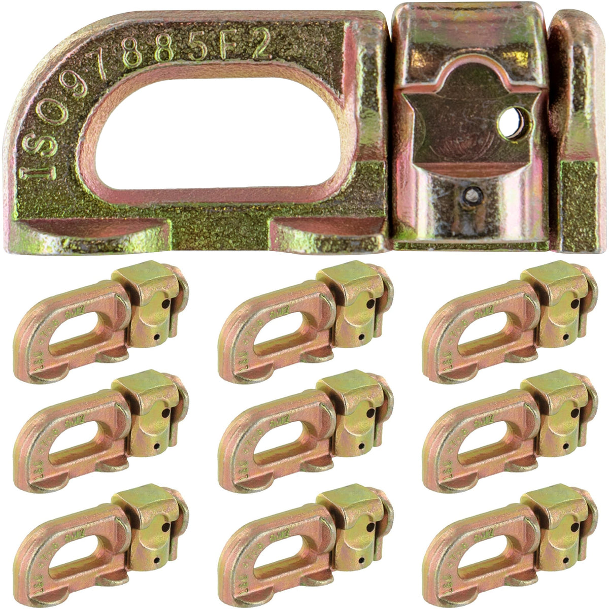 US Cargo Control L Track double stud fittings pack front view, strong tie-down points