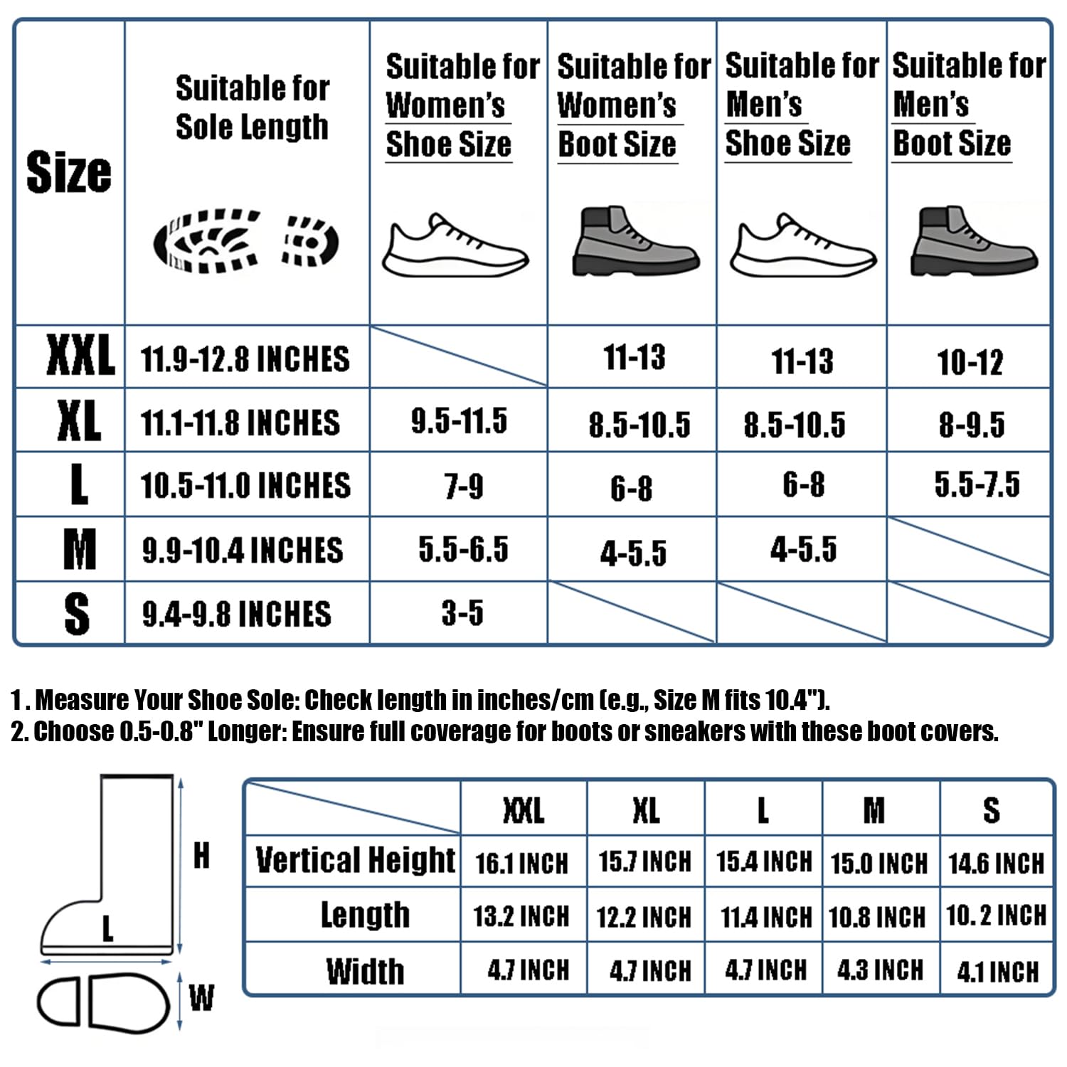 USHTH versatile rain boot cover suitable for rain, cycling, hiking, and more.
