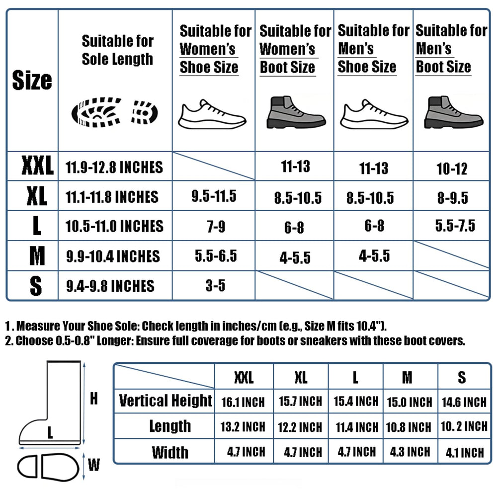 USHTH versatile rain boot cover suitable for rain, cycling, hiking, and more.