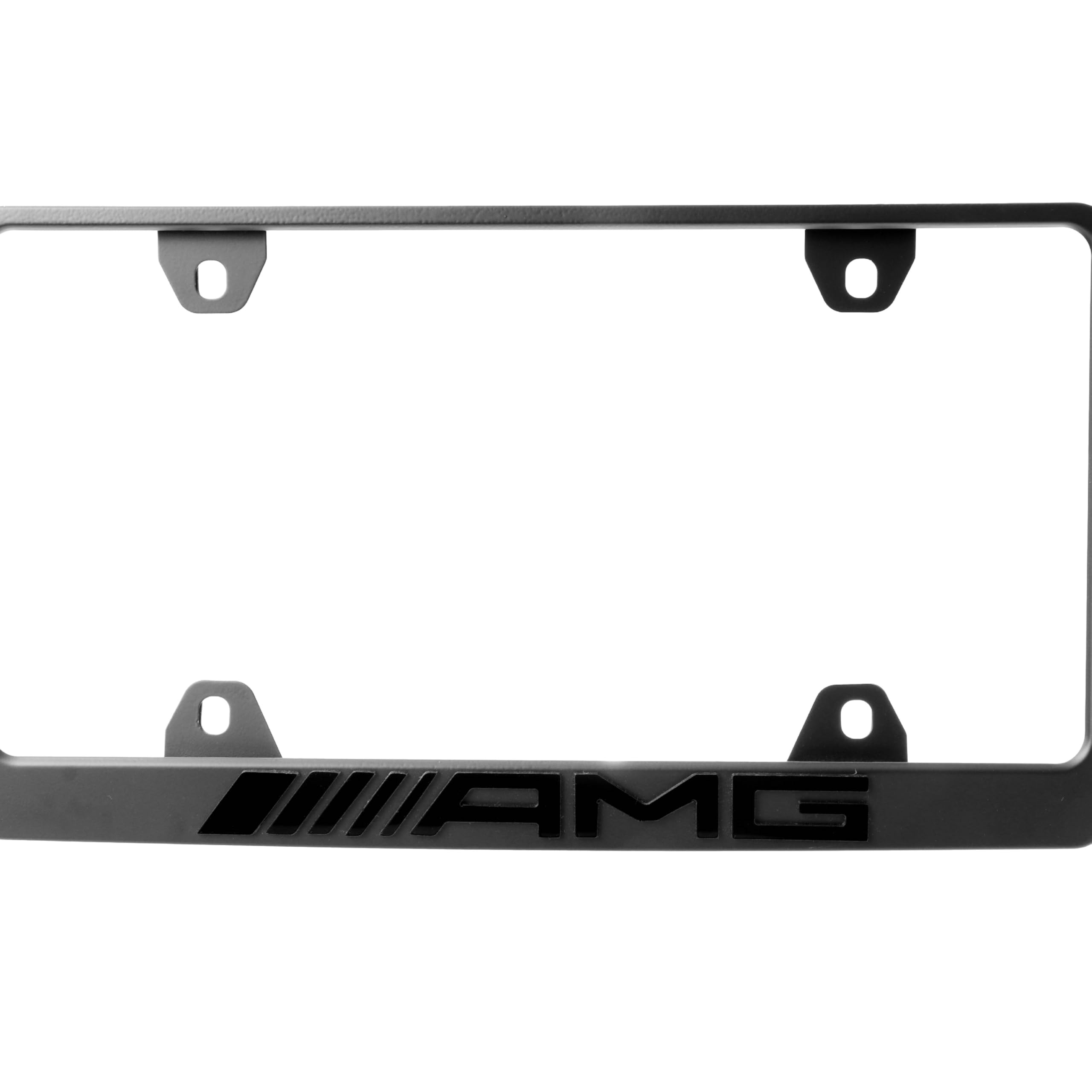USR Unique Style Racing 3D black raised letter frame, packaging image showing ready-to-install frame.