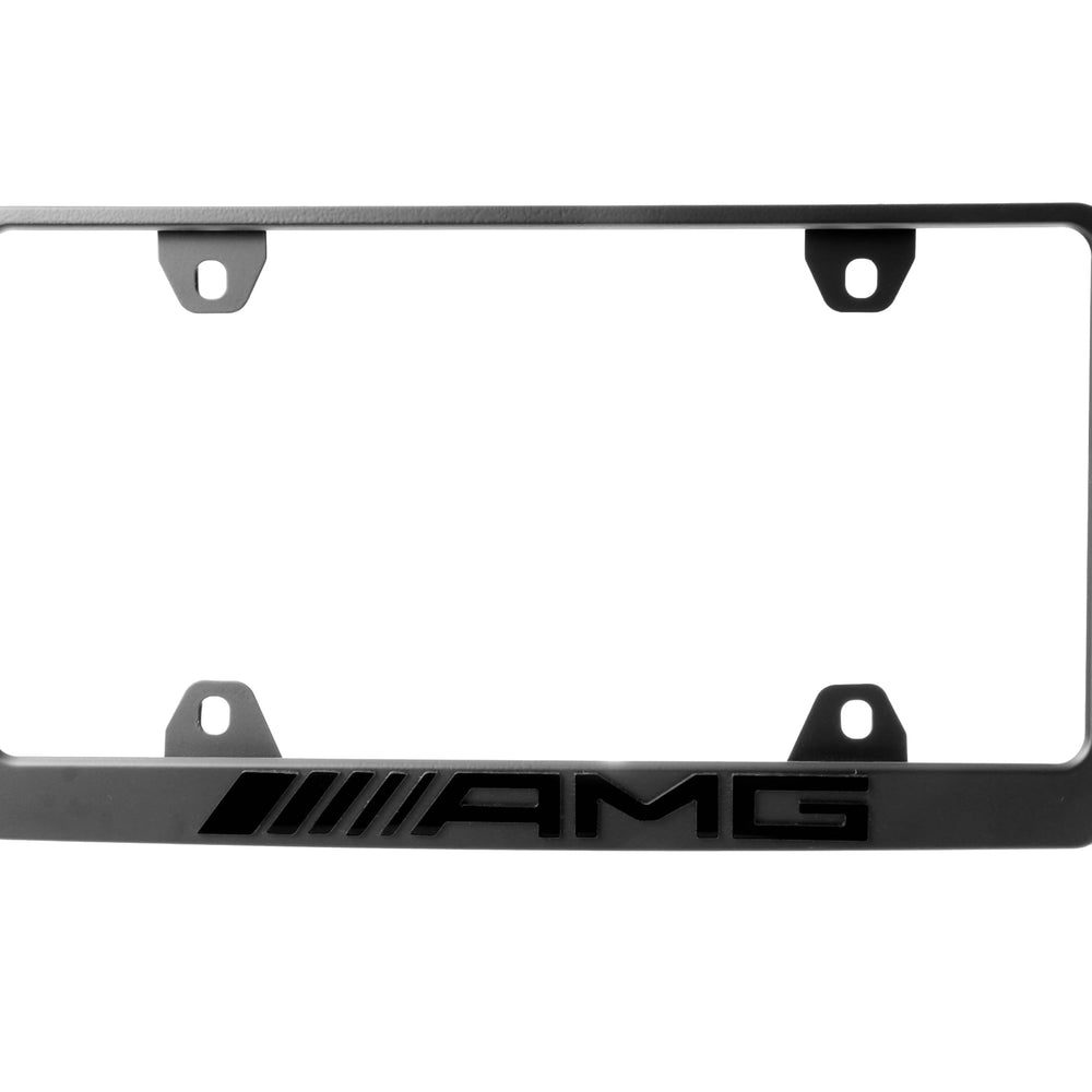 USR Unique Style Racing 3D black raised letter frame, packaging image showing ready-to-install frame.