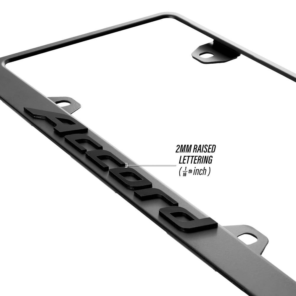 USR Unique Style Racing Accord frame with 3D raised letters for a bold premium look