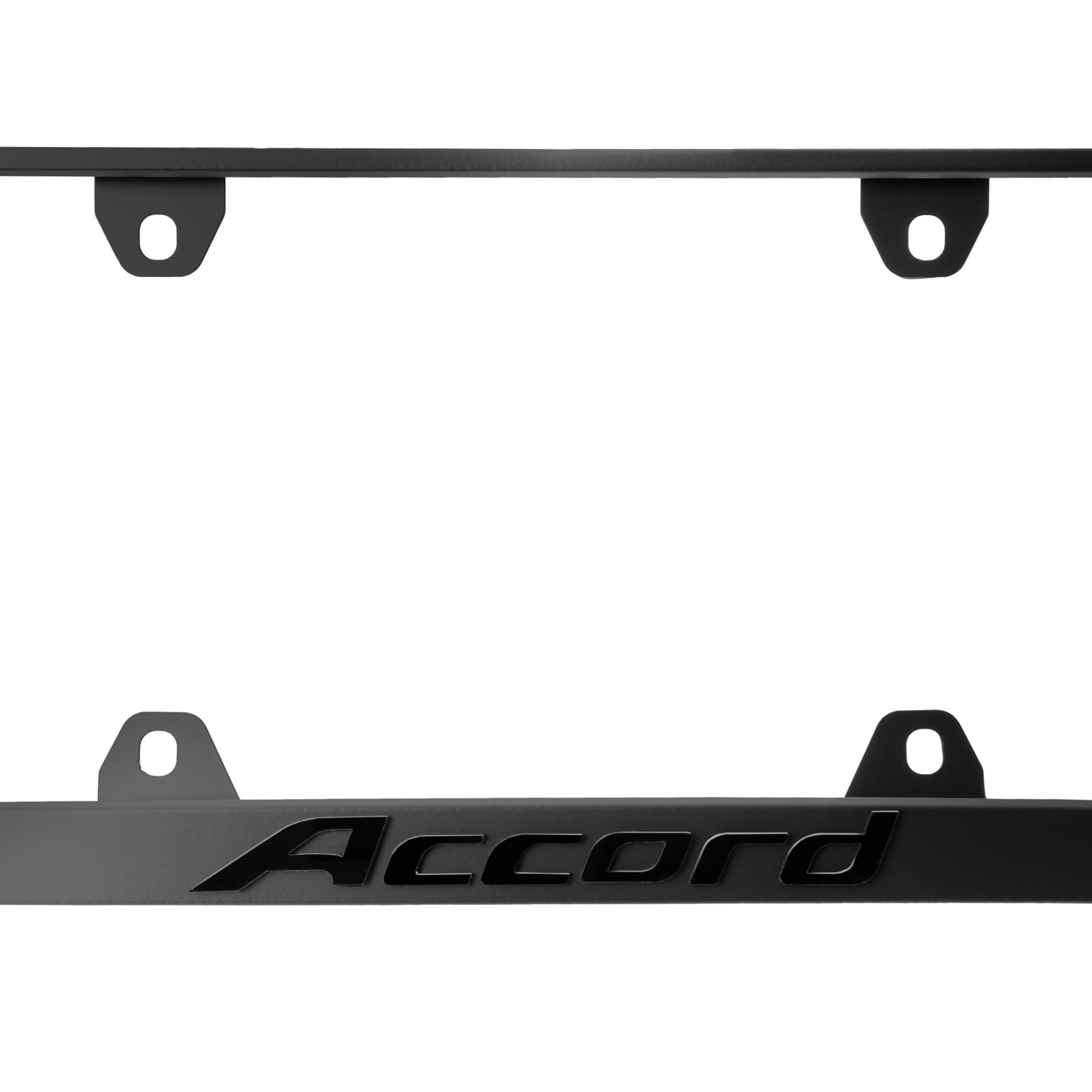 Matte black powder coat resists fading and weathering on every drive