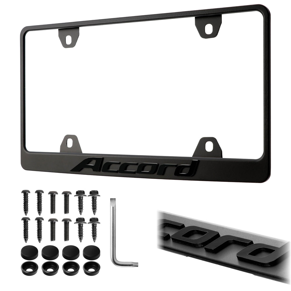 USR Unique Style Racing Accord frame in stealth matte finish adds durable exterior style to the car