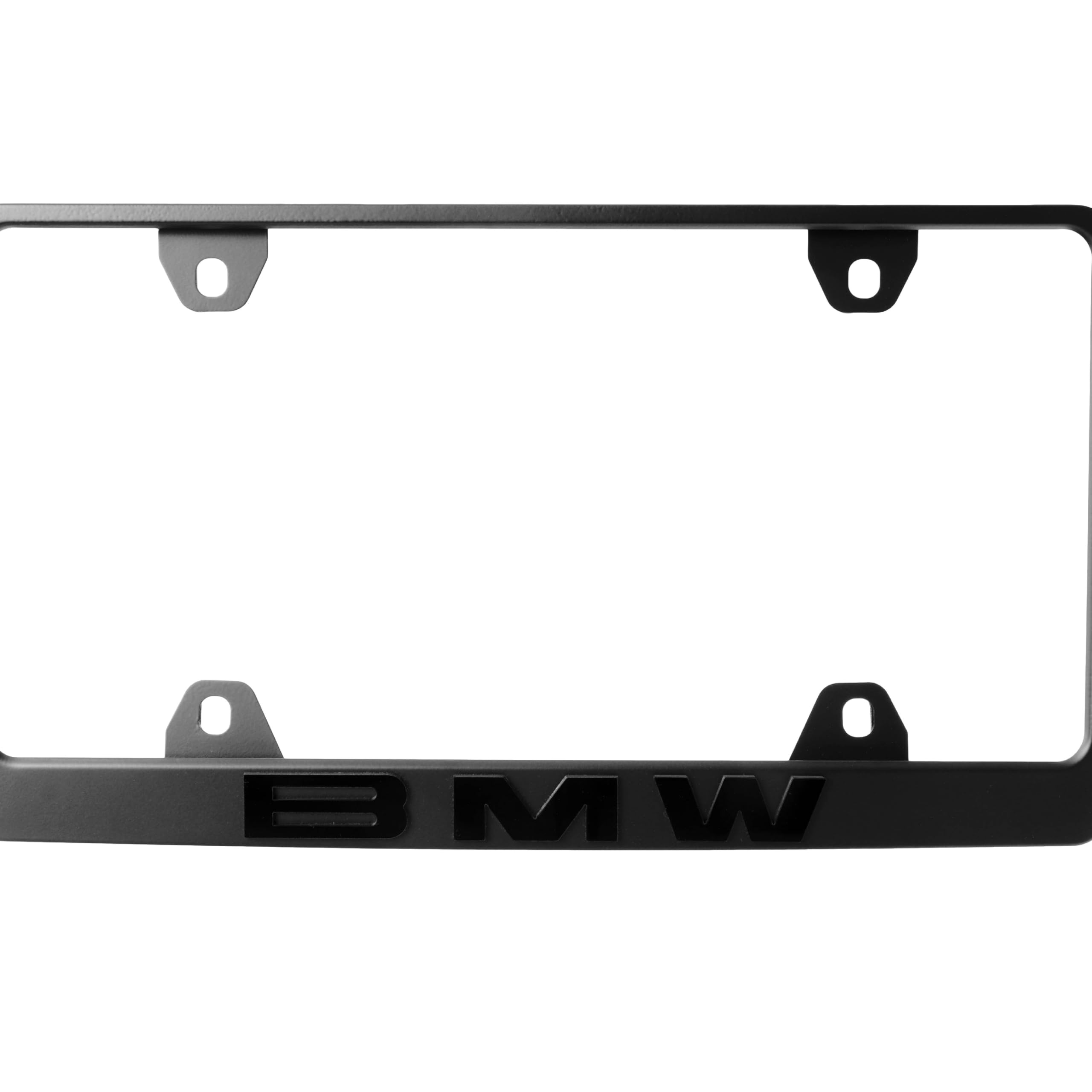 USR Unique Style Racing cap covers provide a clean, finished look for BMW license plates.