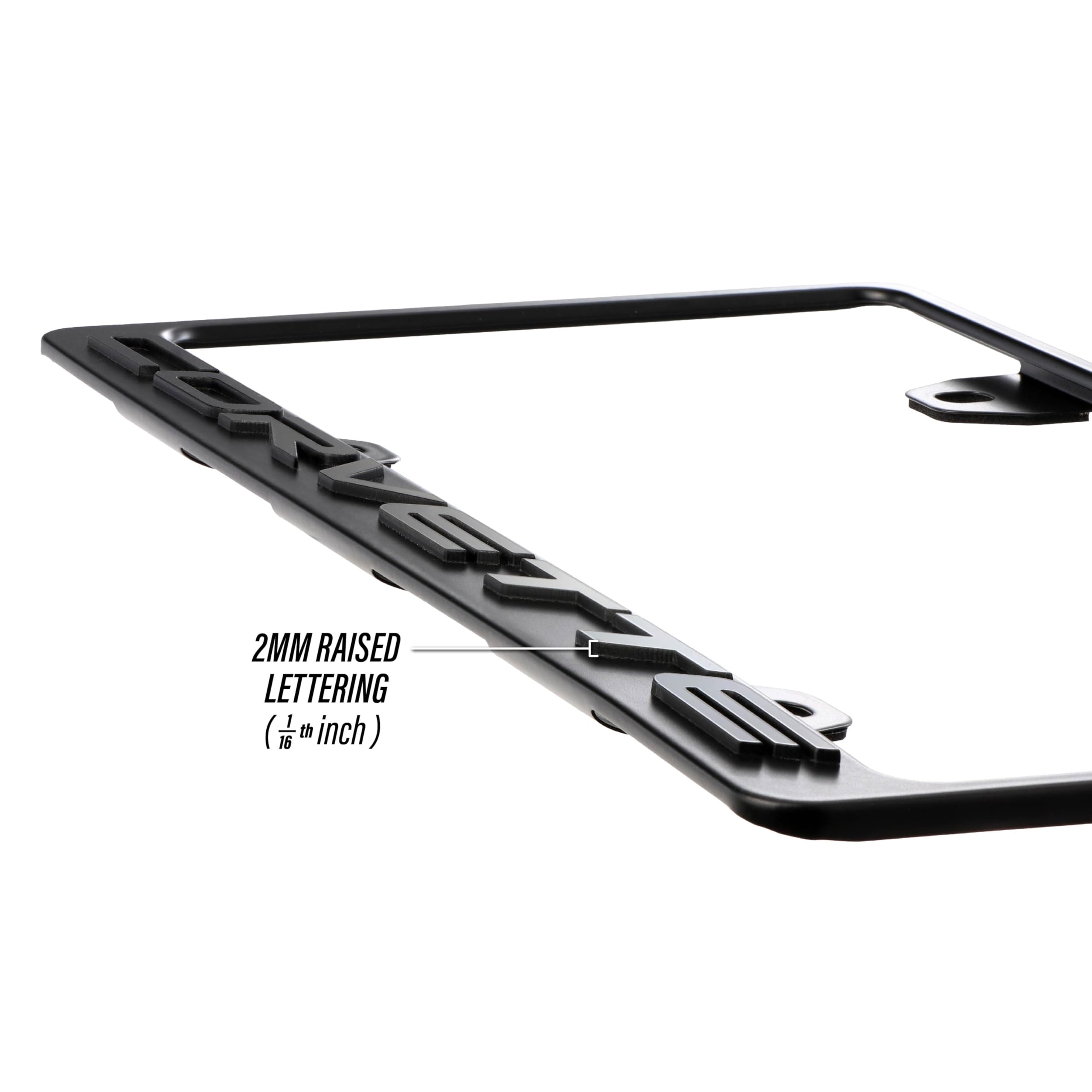 USR Unique Style Racing frame shows 3D raised lettering for a bold look.