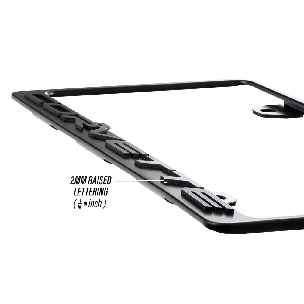 USR Unique Style Racing frame shows 3D raised lettering for a bold look.