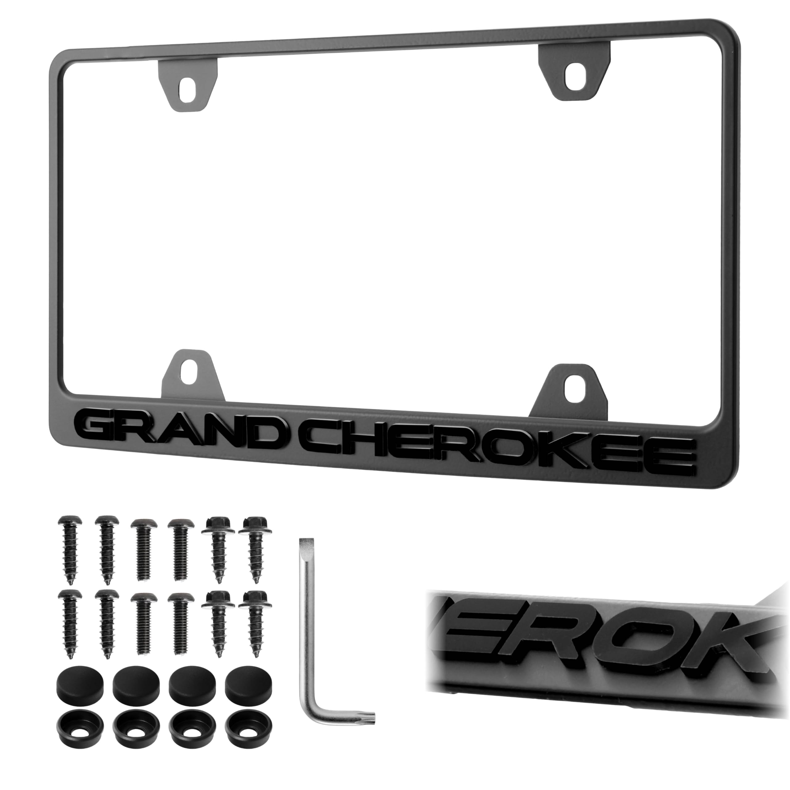 USR Grand Cherokee frame front view with UV resistant stealth finish.