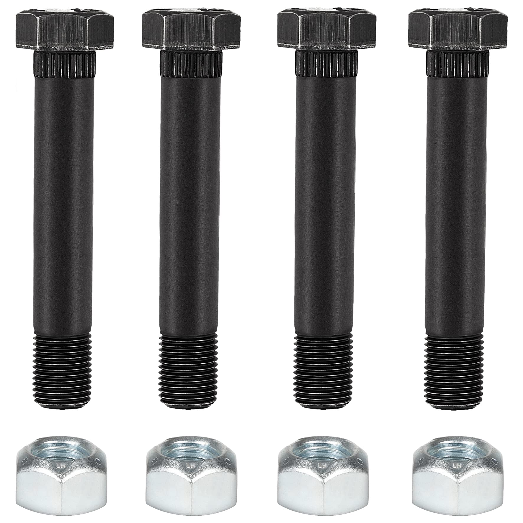 Ussuray shackle bolts with 9/16 inch shank for trailer leaf spring mounting