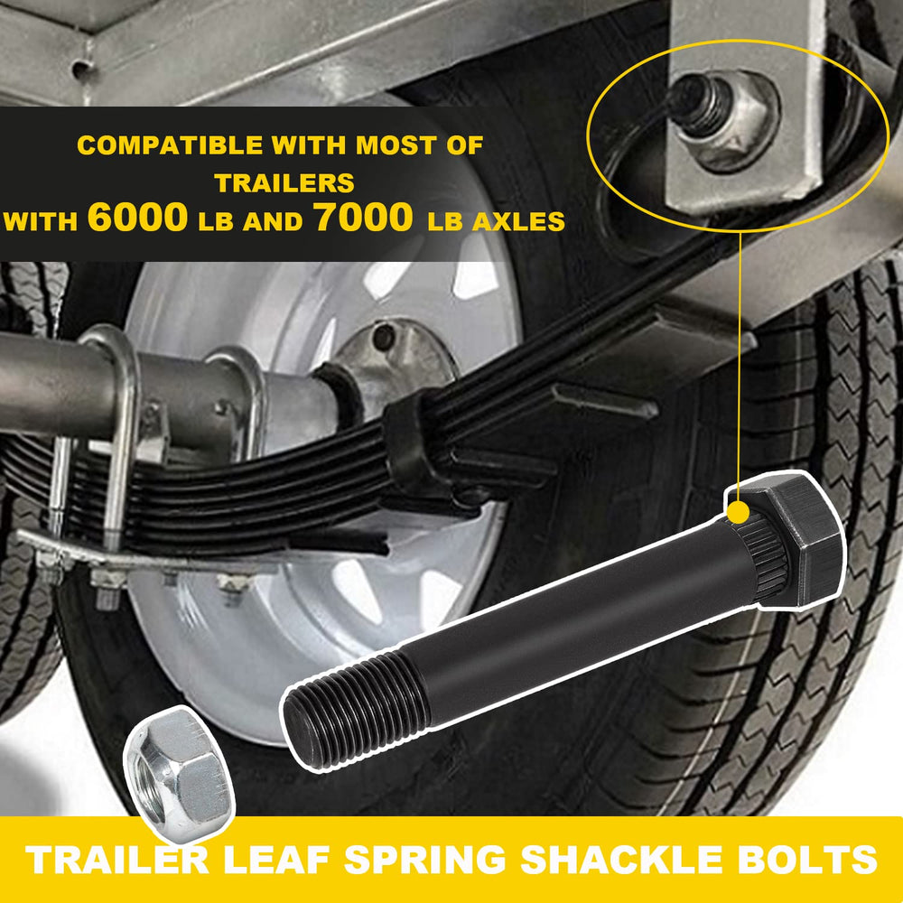 Designed for mounting slipper or double-eye leaf springs onto hangers