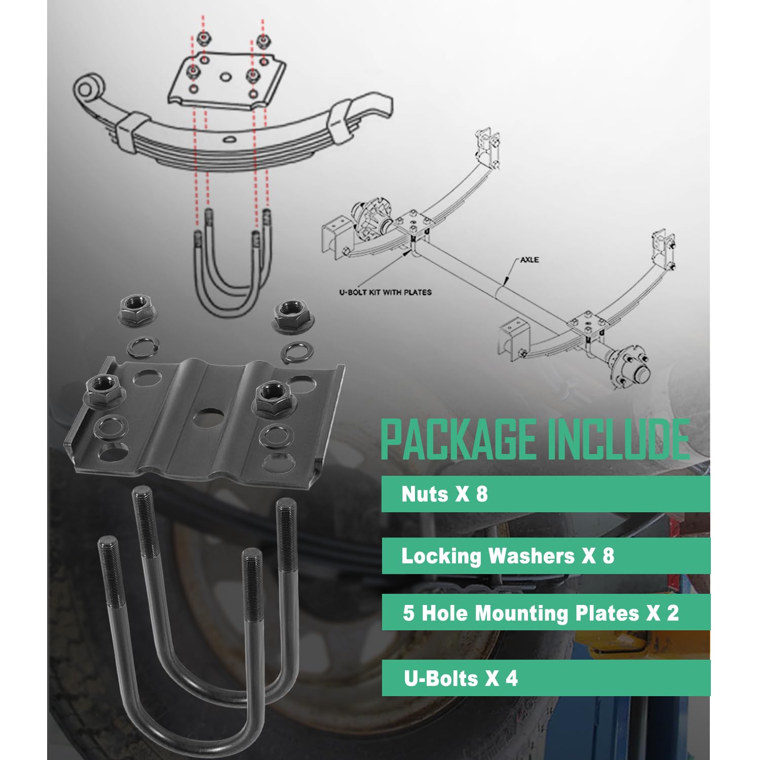 Ussuray easy installation design saves time during trailer maintenance.