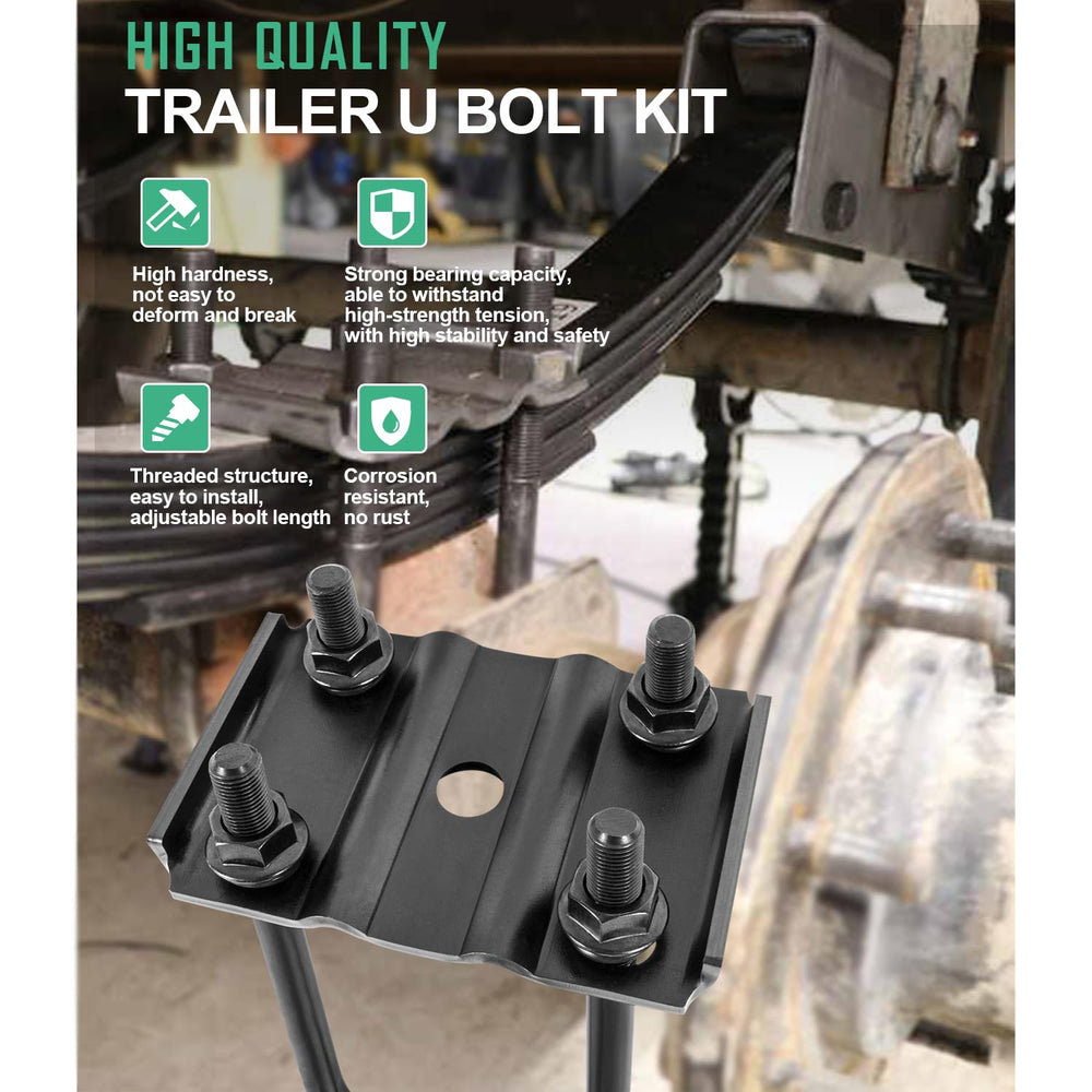 Ussuray included hex nuts and bolts simplify on-site replacements.
