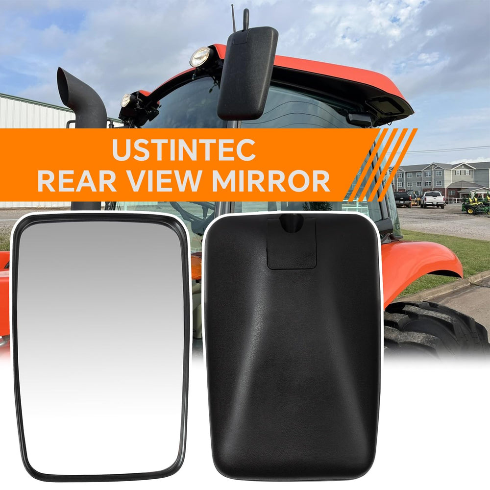ustintec 3F260-53342 rear view mirror curved glass improves side view for M7060 operations.