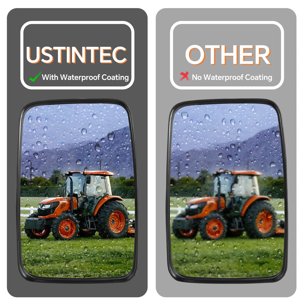 ustintec 3F260-53342 sturdy casing protects mirror from impacts and scratches.