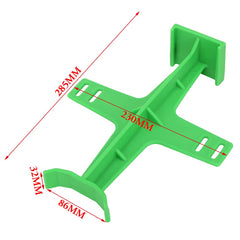 USTPO dirt bike front fender guard in green enhances visibility and protection.