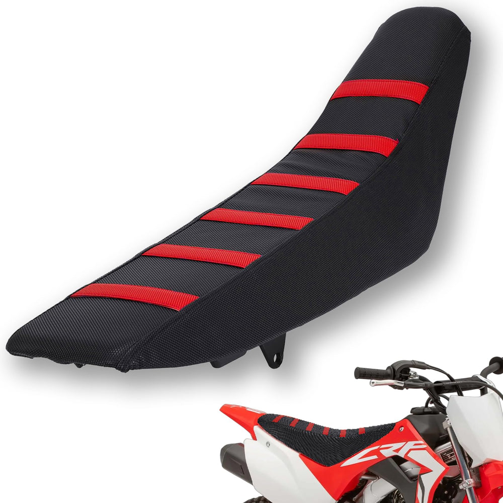 USTPO dirt bike seat cover with particle surface improves grip in wet weather