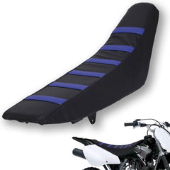 USTPO dirt bike seat cover with soft gripper texture improves grip and control on rough trails.