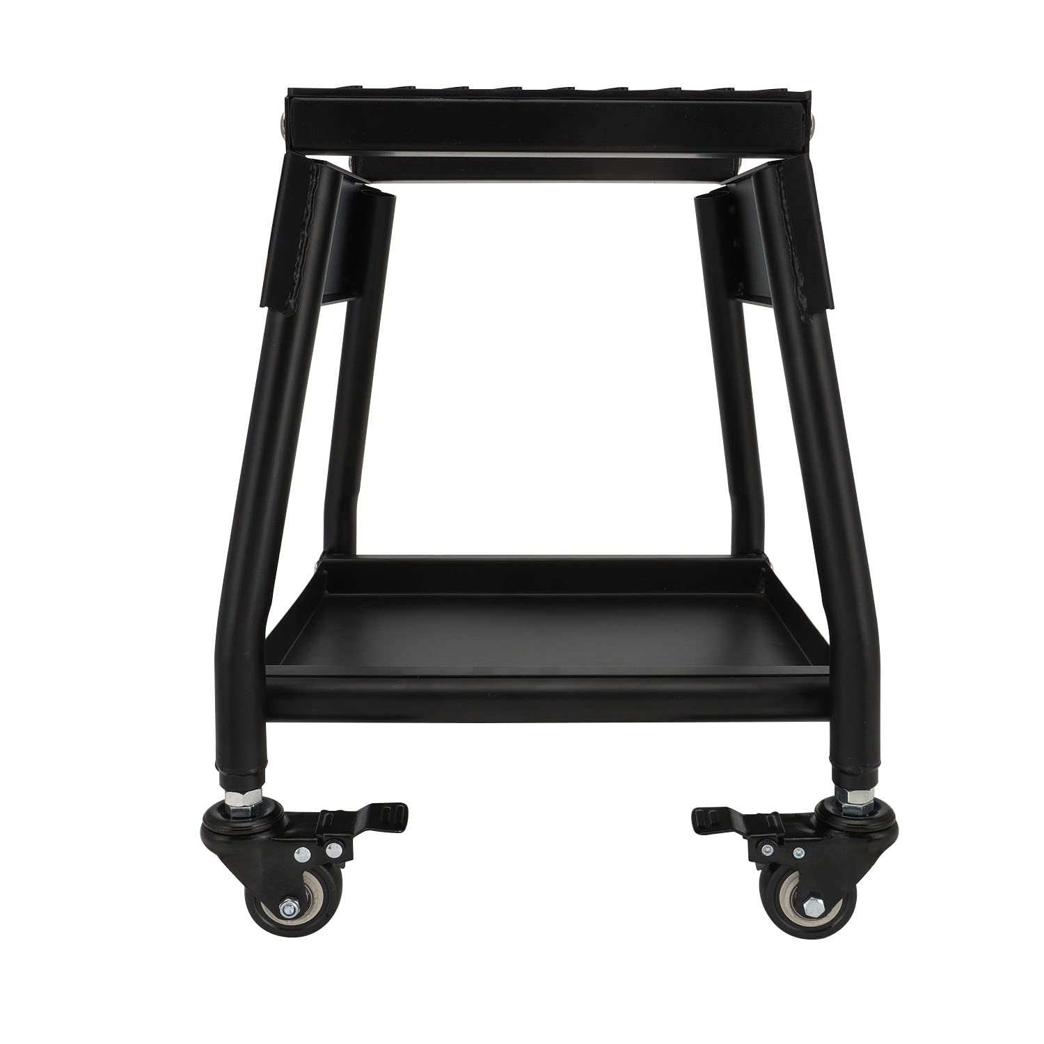 USTPO dirt pit bike stand showing the pulley system for easy placement.
