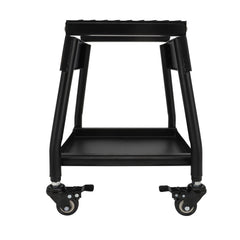 USTPO dirt pit bike stand showing the pulley system for easy placement.