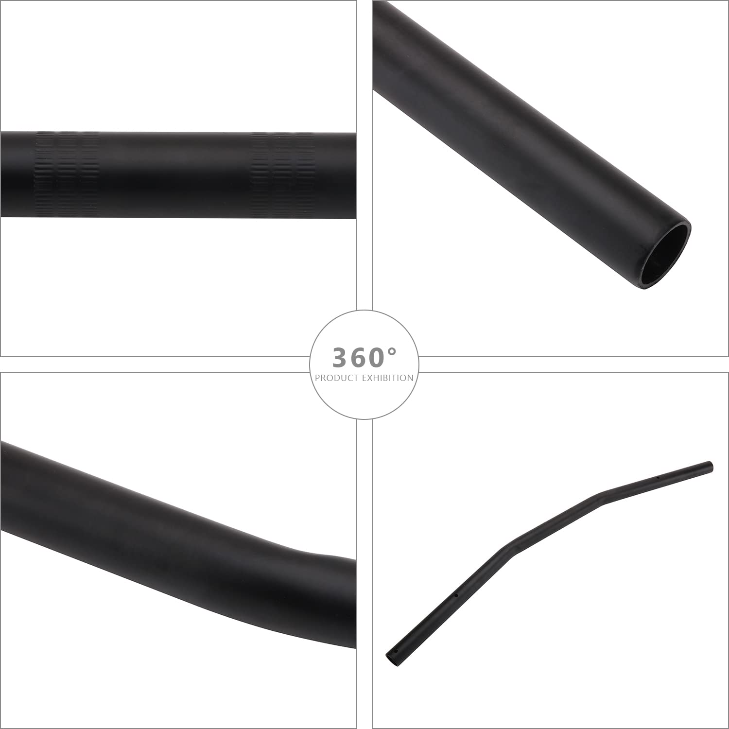 USTPO black drag bar on a cafe racer enhances aggressive styling.