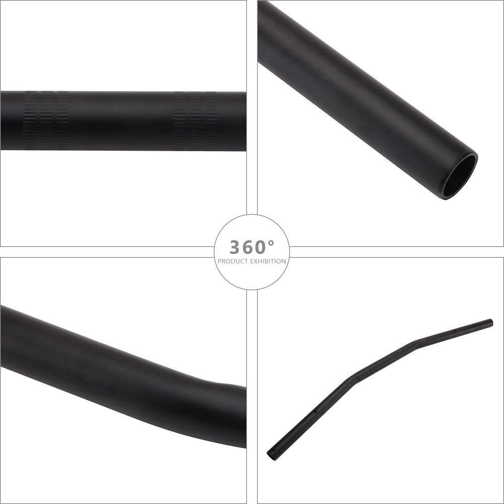 USTPO black drag bar on a cafe racer enhances aggressive styling.