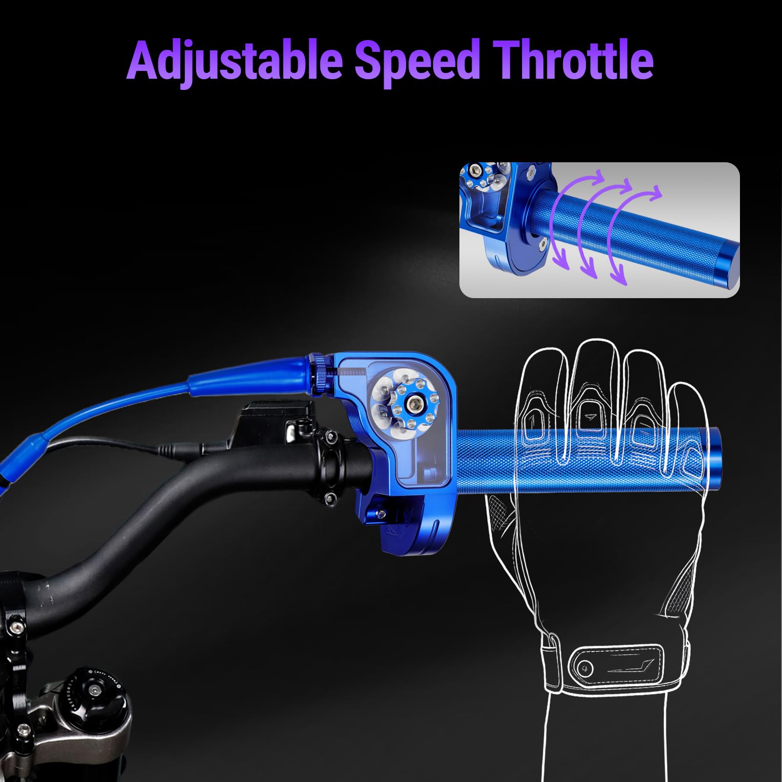 USTPO knurled grip area provides tactile grip for reliable handling.