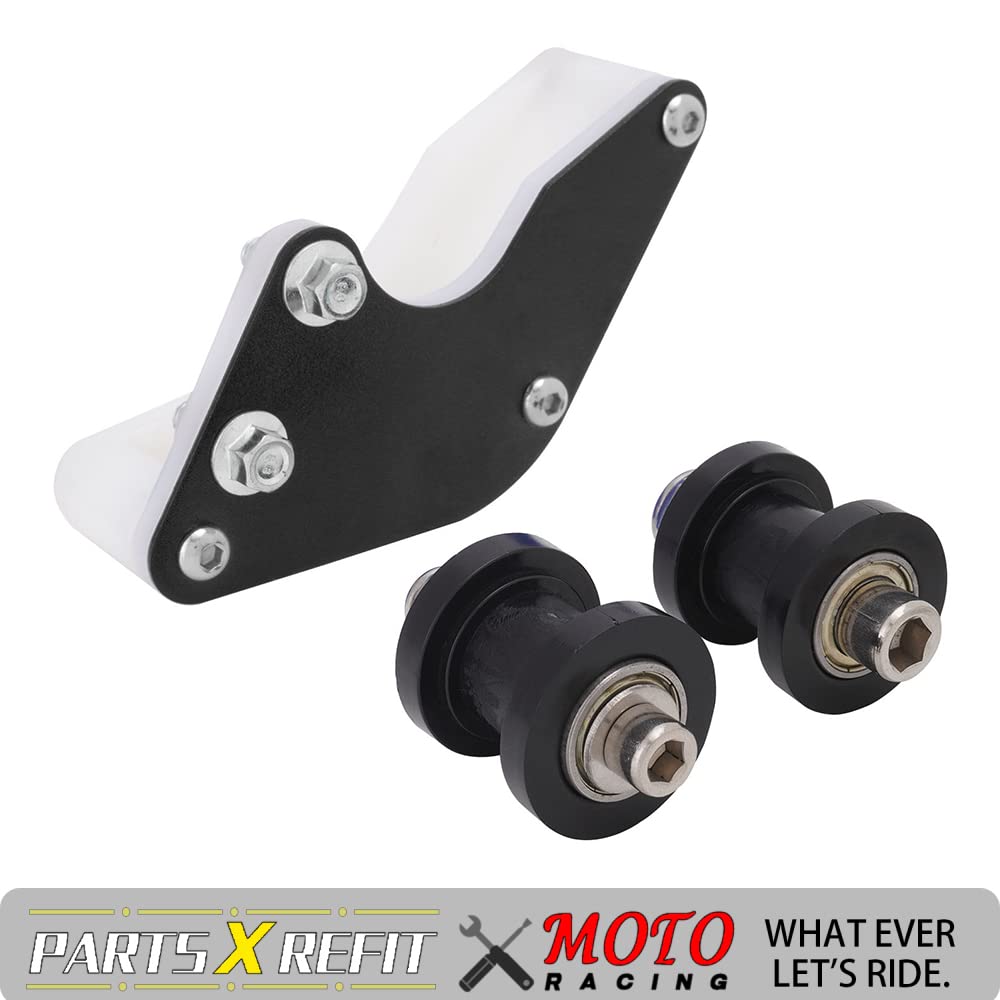 USTPO pit bike riding with chain guide highlighting improved chain control